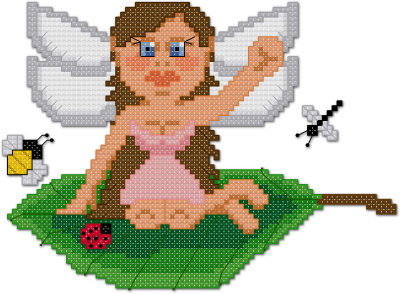 Fairy cross stitch pattern by Jennifer Creasey